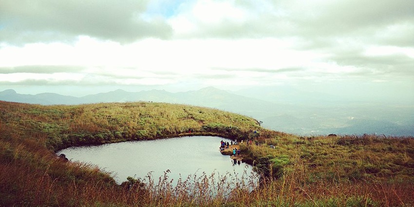 After navigating through the foot hills, you will get the serene view of the heart shaped lake in India.