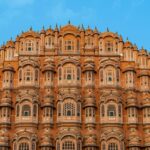 The Hawa Mahal is a palace built from red and pink sandstone, an epitome of culture.