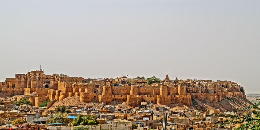 View of Jaisalmer's city, one of the places to visit in November and December in India.
