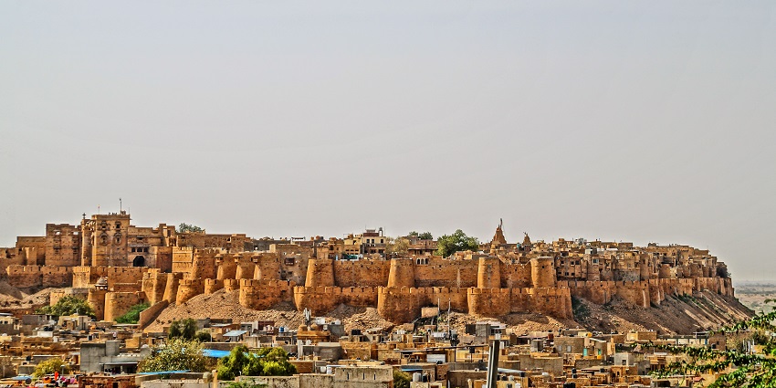 An image of the vibrant city of Jaisalmer which is one of the best places to visit in December in India for couples.