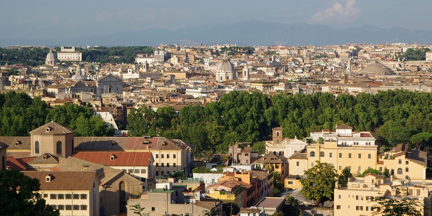 Janiculum Hill, a peaceful place to enjoy Valentine’s Day in Rome.