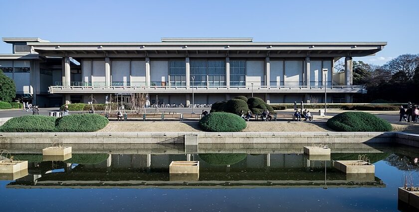 Tokyo National Museum exterior showcasing traditional Japanese architecture and heritage