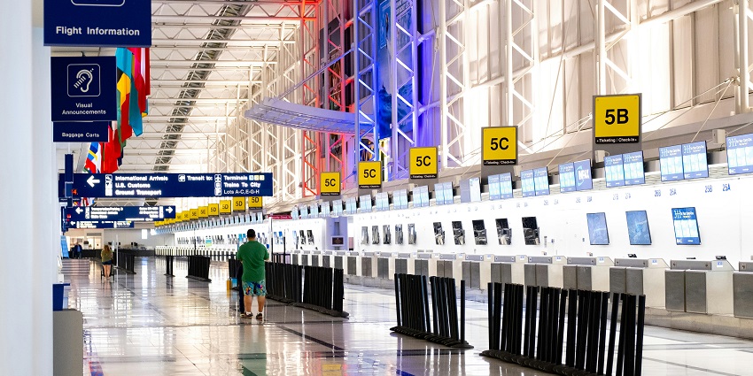 Snapshot from the inside of an Airport in Bangladesh