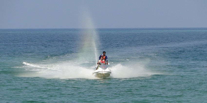 An adventurous experience of jet skiing in Port Blair
