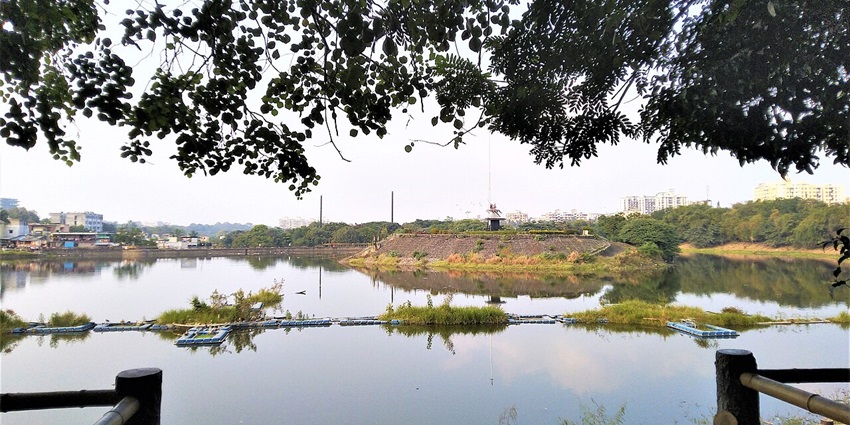 A peaceful shot of a hidden gem among lakes in Pune for a tranquil escape from city life