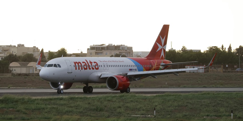 Beautiful snap of an aeroplane taking from the taxi runaway