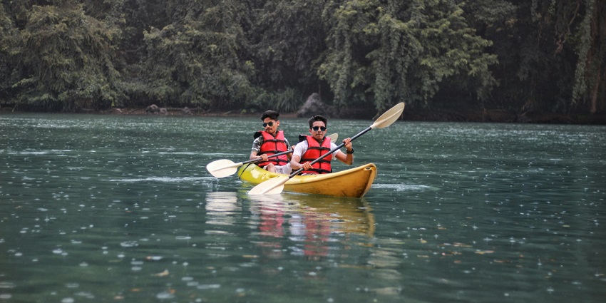 Paddle through serene Amazonian waterways, spotting caimans, playful river otters, and vibrant bird species.
