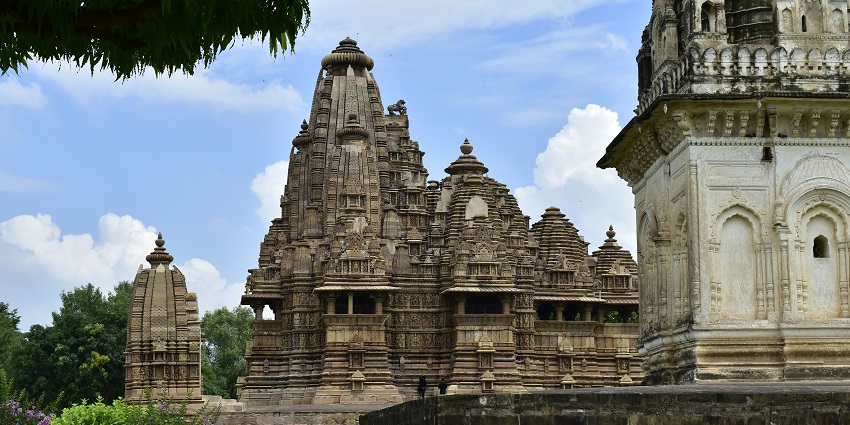 An image of Lakshmana temple in Khajuraho, one of the best places to visit in June for a honeymoon