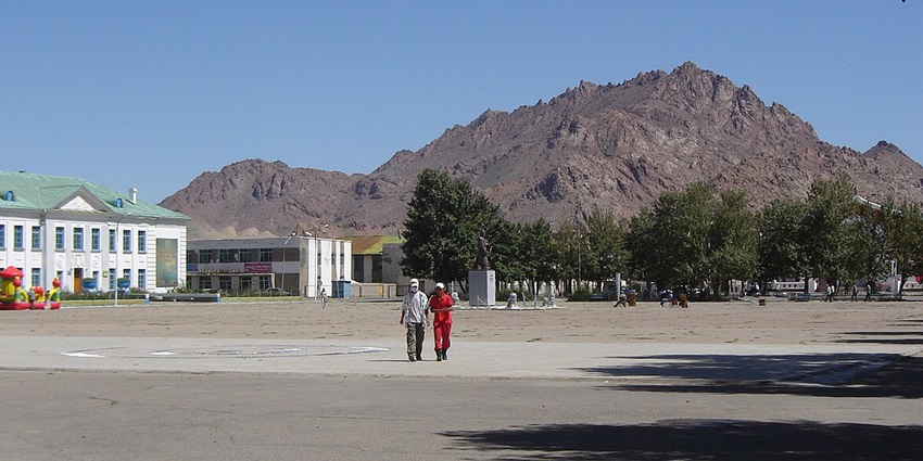 The Khovd Airport offers flights to western provinces - location surrounded by scenic views of hills