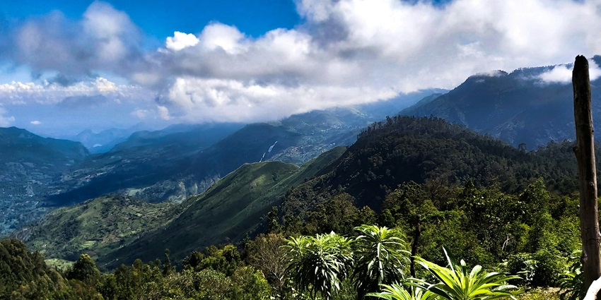 An image of the Kodaikanal hills which is located in the Tamil Nadu state in India.