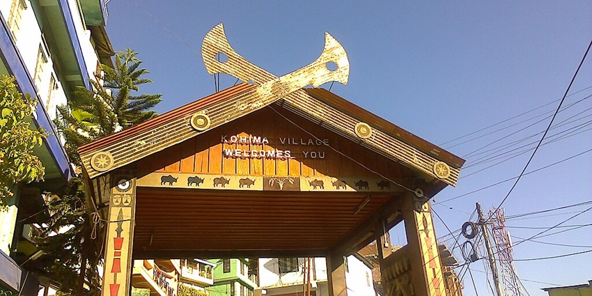 A vibrant city image of Kohima which is a perfect destination to visit in the Northeast in December.