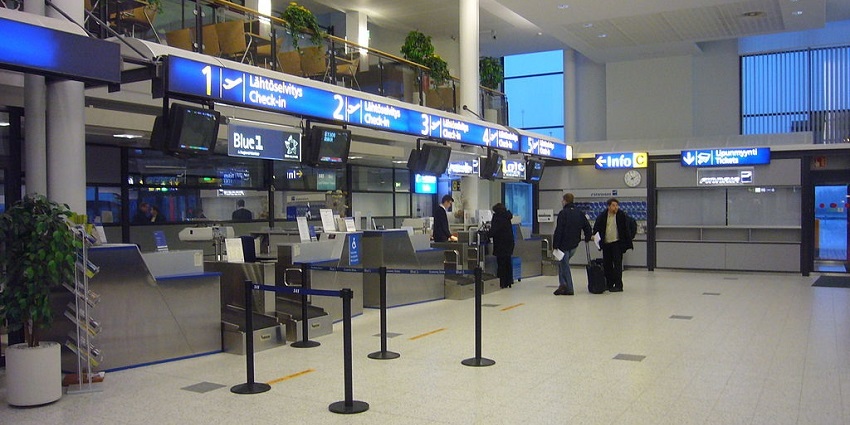 An image showing a view of the Kuopio Airport, located in Siilinjärvi, Finland
