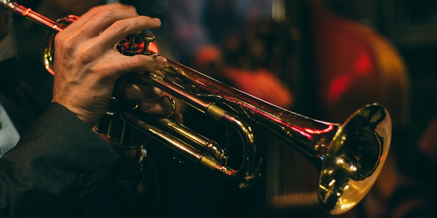 An image of a Jazz performer similar to La Fontaine Reflecting Copenhagen Nightlife.