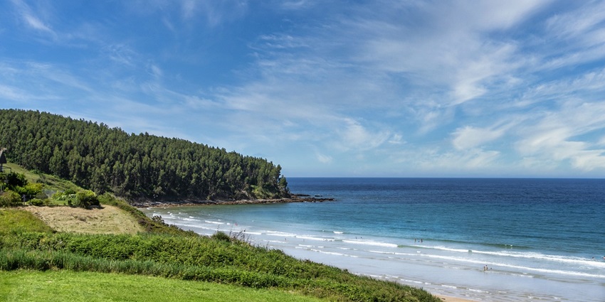 La Garrofera Beach is a hidden mystical paradise and the ocean in the mesmerising skylight.