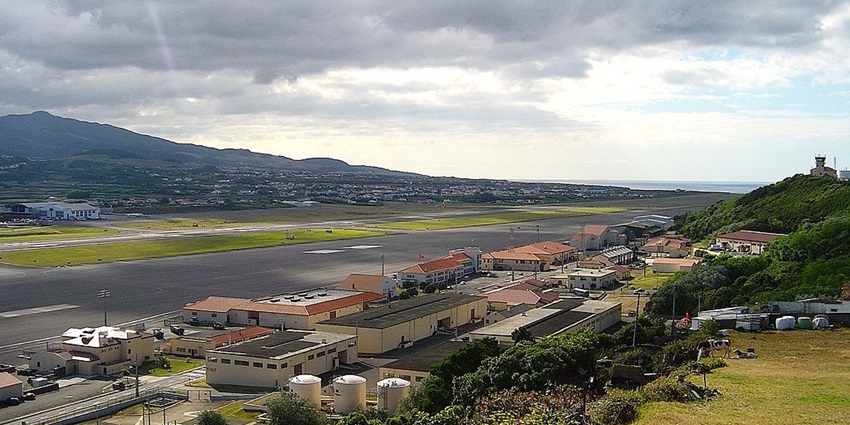 Image of beautiful scenery at airports in Portugal - Lajes Airport (Terceira)