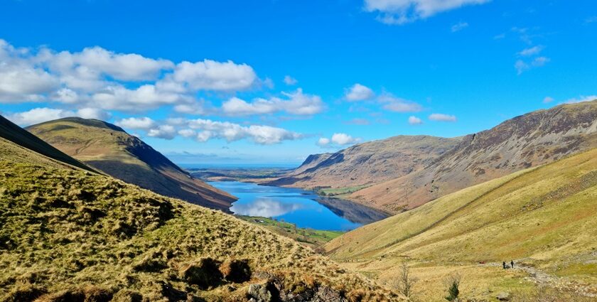 An image of Scenic Lake District National Park with lakes, hills, and charming villages