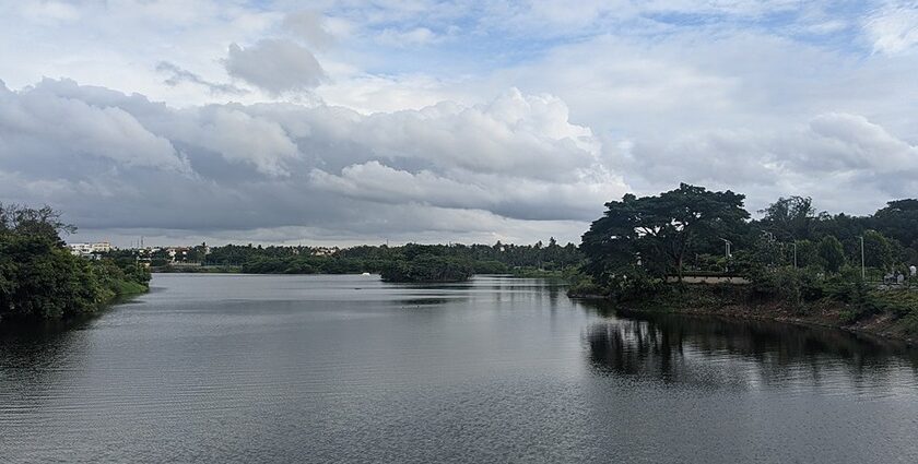 Scenic image of the beautiful Lake in the serene environment of Karnataka, Best lakes in Banglore