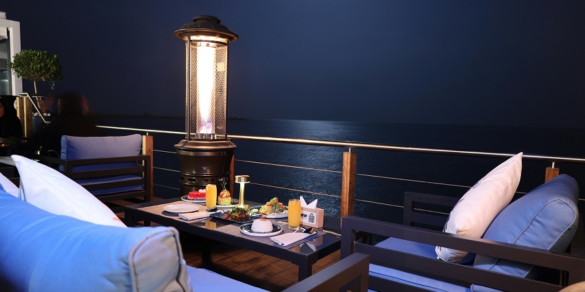 A stylish seaside restaurant offering gourmet cuisine and Casablanca Morocco nightlife.