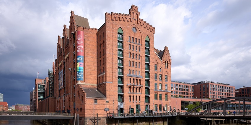 An image of the International Maritime Museum Hamburg, a famous tourist destination.