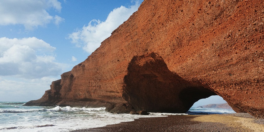 Legzira is known for its unique rock arches and breathtaking sunsets.