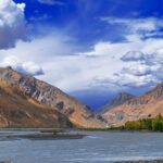 Image of Spiti River flowing through Kaza, highlighting less crowded hill stations in North India.