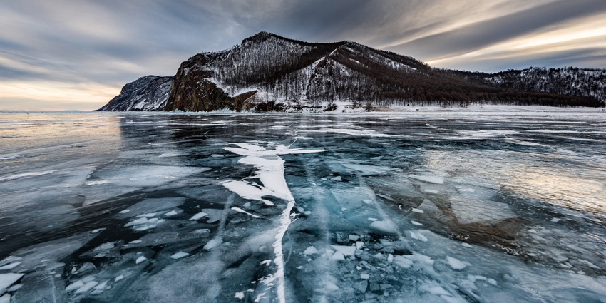 An image of a sacred Siberian island in Lake Baikal with stunning landscapes.