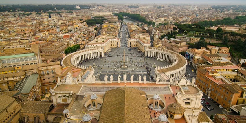 Vatican Museums near St. Peter’s Basilica, showcasing art and history.