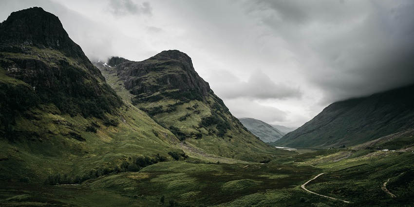 The Bone Caves, located in the misty mountains of Inchnadamph in the Scottish Highlands