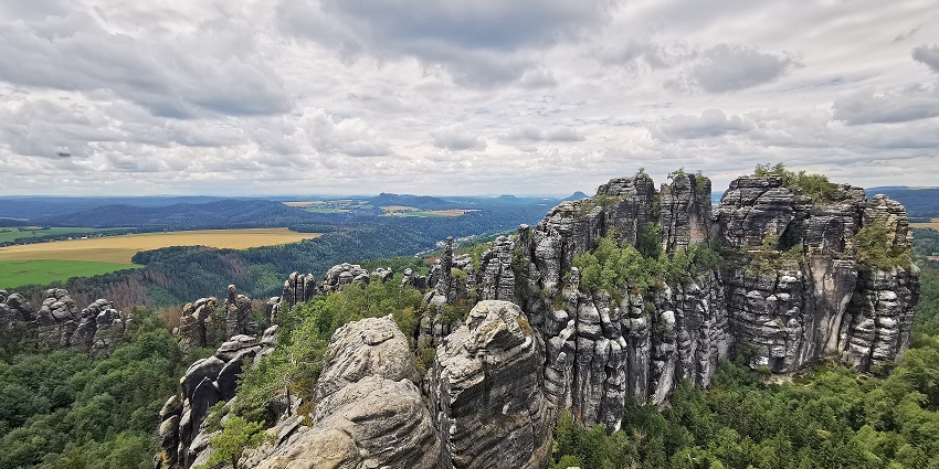 An image of Saxon Switzerland National Park, a famous tourist destination in Germany.