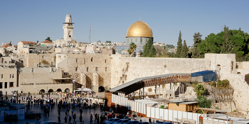 Solomon Temple in Jerusalem with religious landmarks and historic Jerusalem views.