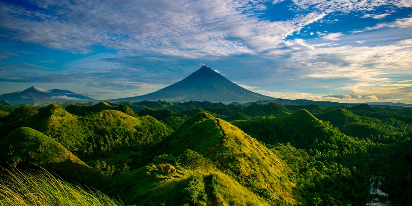 Luzon Island features mountains, beaches, volcanoes, and vibrant urban centres.