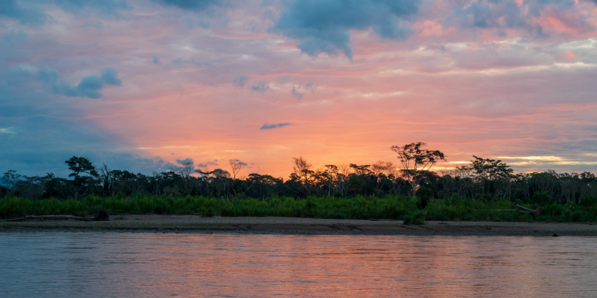 A view of Madidi National Park located in northern Bolivia, within the upper Amazon basin.