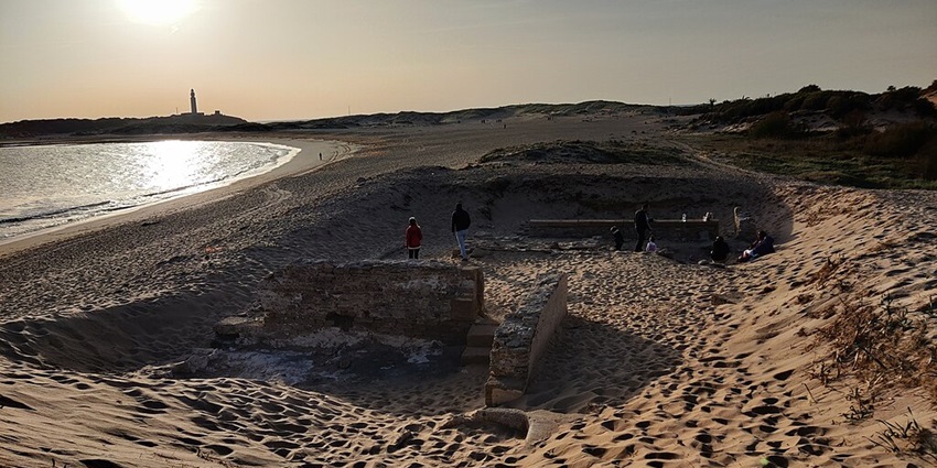 Image of Roman ruins in Caños de Meca, Barbate, Spain - beaches in Seville
