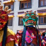 Performers dressed in traditional clothes gear up for the Ghatu Dance on Tamu Lohsar