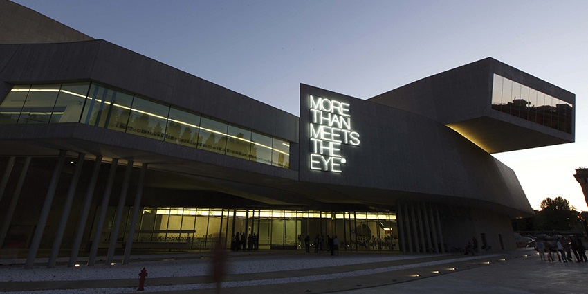 An image of MAXXI Museum in Rome, Italy’s first national contemporary art museum.
