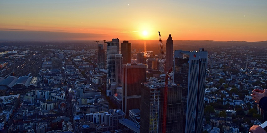 An Image of the Main Tower in Frankfurt, among the top tourist attractions in Frankfurt.