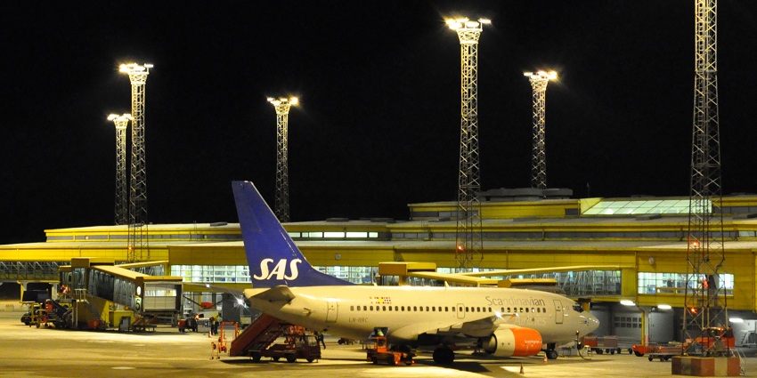 An image of the interior of Malmö Sturup Airport, a famous airport in Sweden.