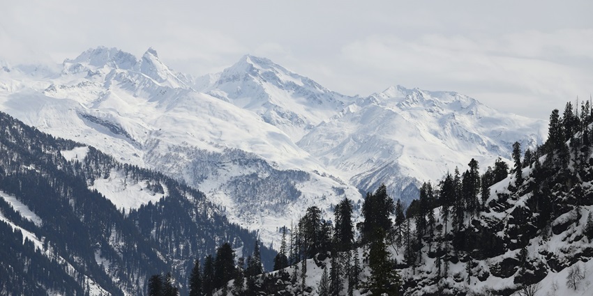 An image of a morning picture taken in Manali, located in Himachal Pradesh, India.