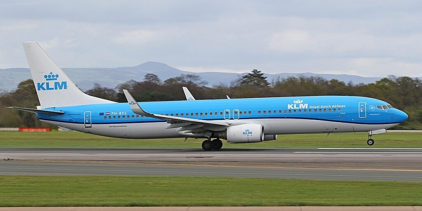 An image of the Manchester Airport in England with its modern terminal architecture.
