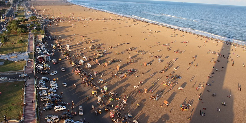 Iconic sandy beach known for long stretches and sunsets.