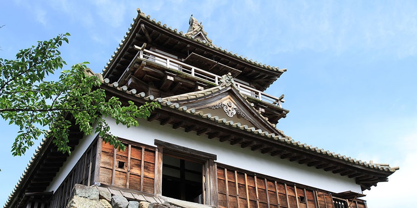 The oldest surviving Japanese Maruoka Castle - one of the haunted places in Japan.