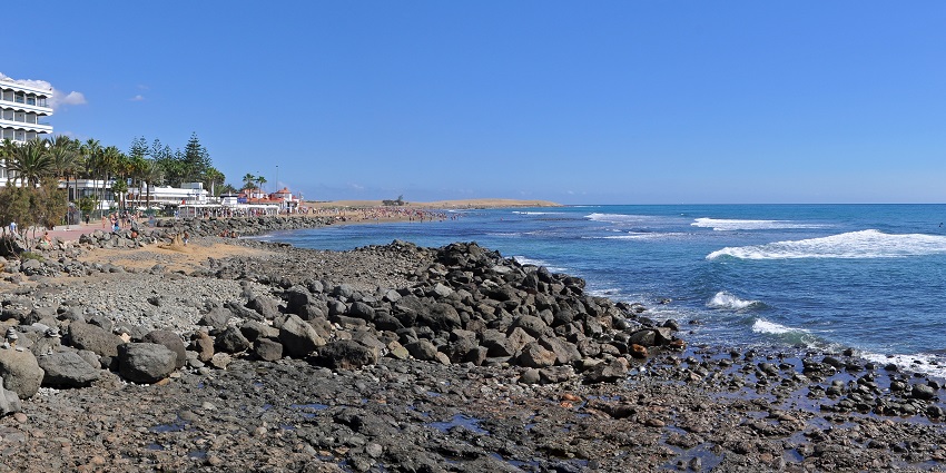 Maspalomas Beach on the southern coast of Gran Canaria - one of the nude beaches in Spain