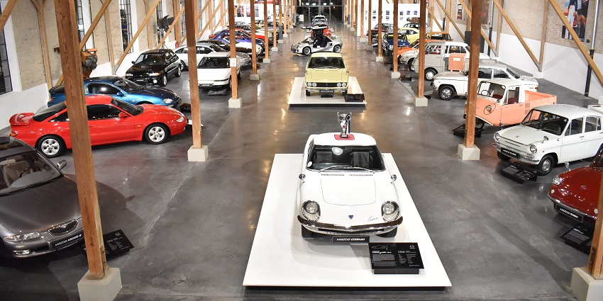 Mazda is among the famous Hiroshima Museums displaying automobile history, innovation, and iconic car models