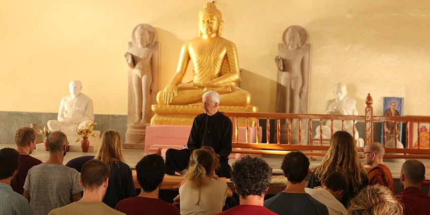 A picture of Sarnath Vipassana Center, the perfect place for spirituality amidst peace.