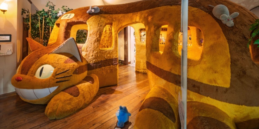 Interactive Ghibli Museum exhibits featuring beloved characters