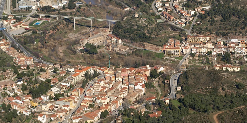 A beautiful top view of Monistrol - one of the best places to visit