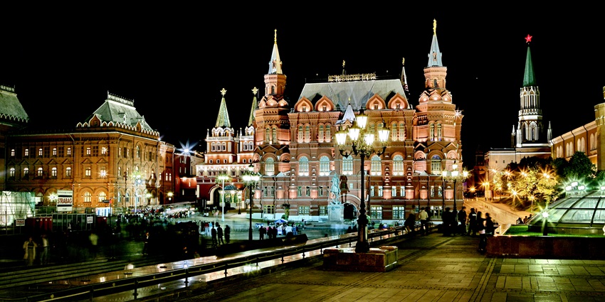Explore Moscow's historic landmarks, modern skyscrapers and Russia's nightlife