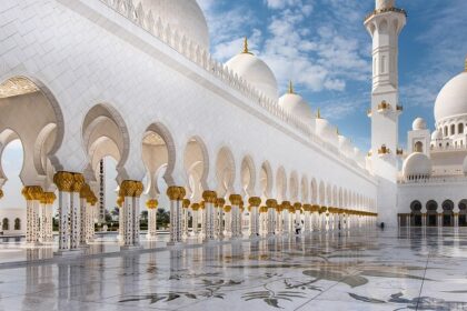 An image resembling a Mosque in Finland showcasing the architectural Islamic design.