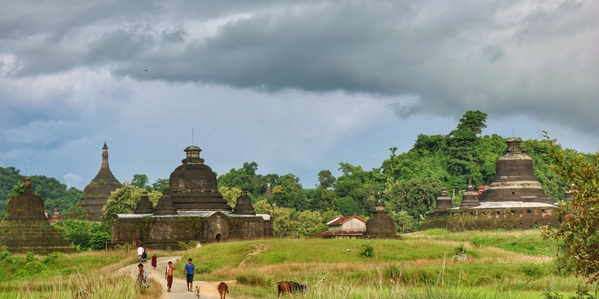 One of the picturesque places to visit in Myanmar is Mrauk U.