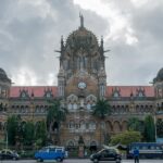 The beautiful picture of the Mumbai - The famous Chhatrapati Shivaji Maharaj Terminus in Mumbai